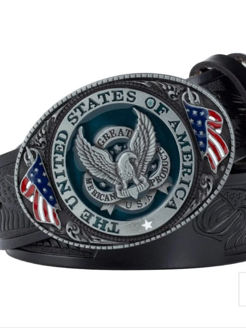 New United States of America eagle Oval belt buckle